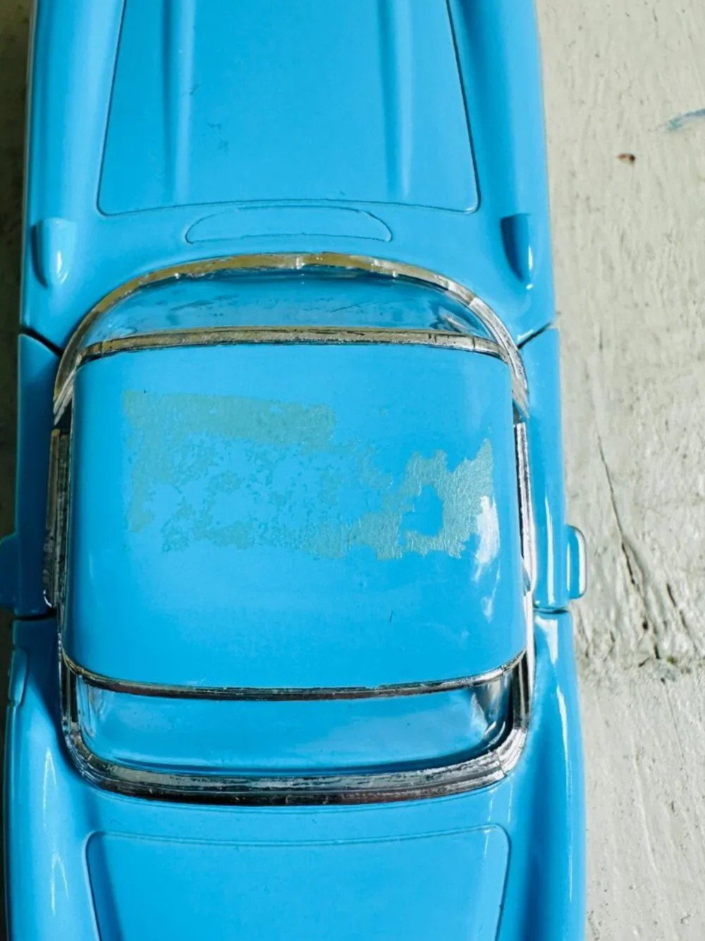 Kinsmart 1957 Chevrolet Corvette 1:34 Diecast Model Car Blue Pull Back Toy 5
